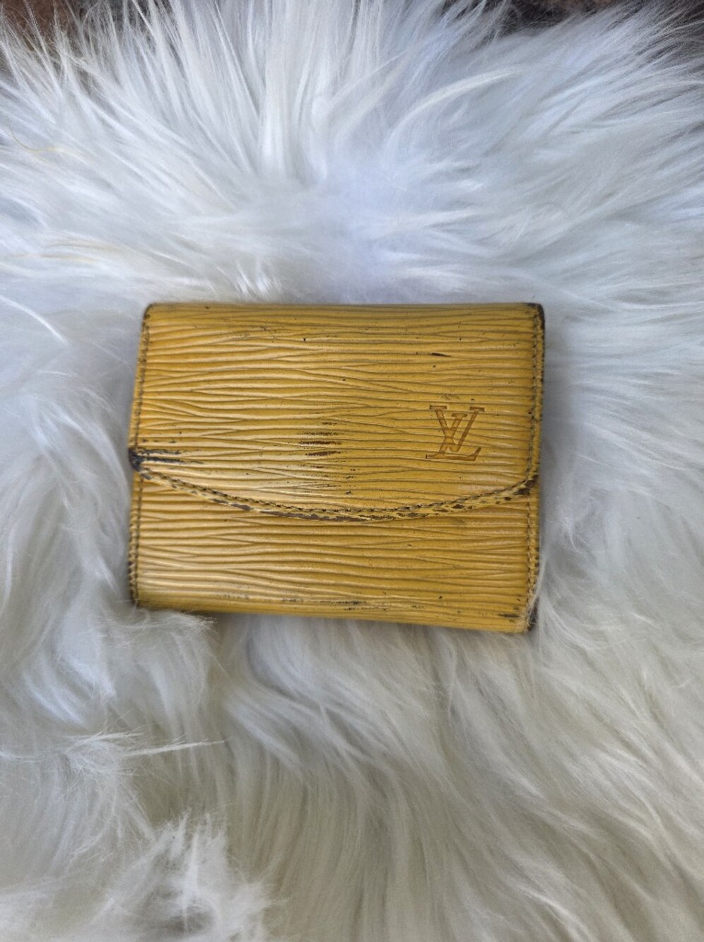 Louis Vuitton Yellow Epi Leather Cardholder Wallet